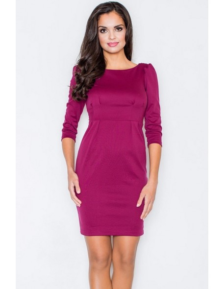 Sukienka krótka rękaw 3/4, Figl 82