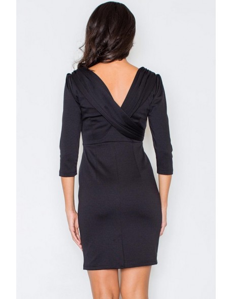 Sukienka krótka rękaw 3/4, Figl 82