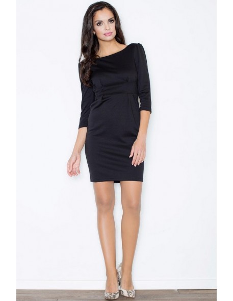 Sukienka krótka rękaw 3/4, Figl 82