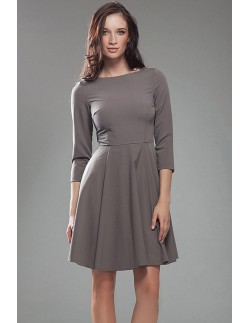 Dress women's with 3/4 sleeve flared bottom, Nife s19