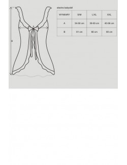 Electra night t-shirt with thongs, Obsessive 2