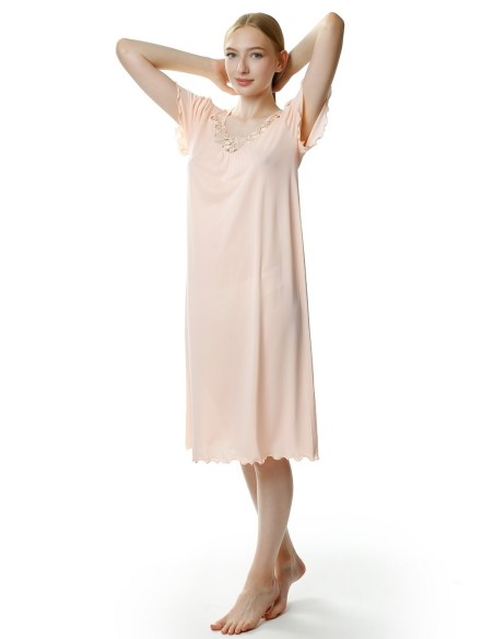 Shirt night women's with short sleeve, Mewa 4112