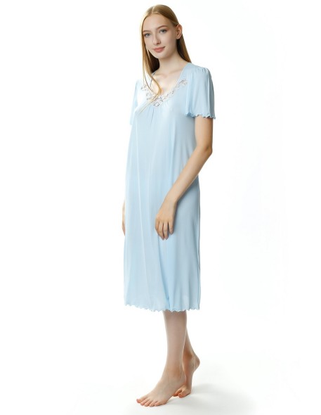 Shirt night women's with short sleeve, Mewa 4112