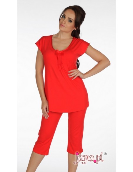 Jasmine pajamas women's camisole trousers 3/4, De Lafense 876