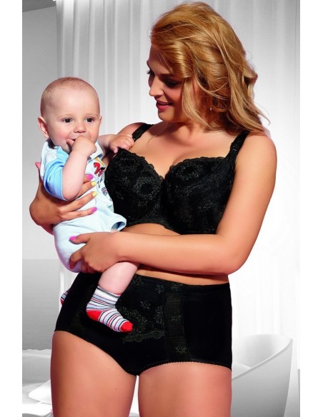 Biustonosz do karmienia miękki Krisline Fortuna Czarny      