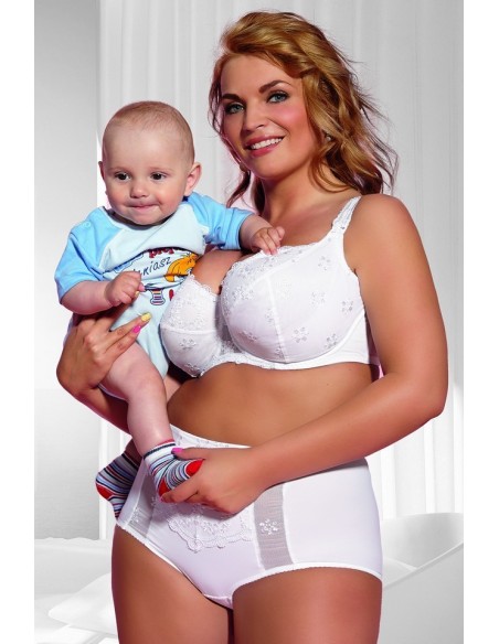 Bra for feeding soft Krisline Fortuna White