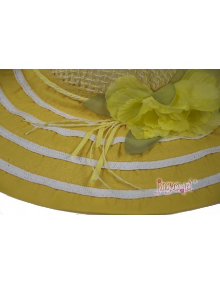 Hat na summer yellow 867 3