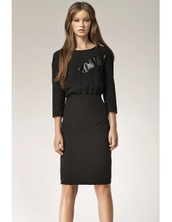 Sukienka damska midi z rękawem 3/4, Nife s38 2