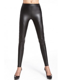 Legginsy lateksowe damskie Bas Bleu Roxana  2