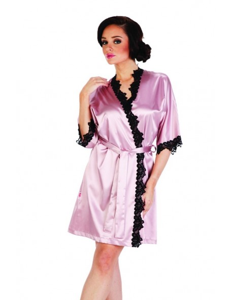 Kleoree bathrobe ladies' satin short, De Lafense 929