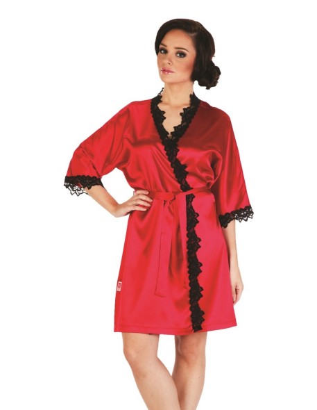 Kleoree bathrobe ladies' satin short, De...