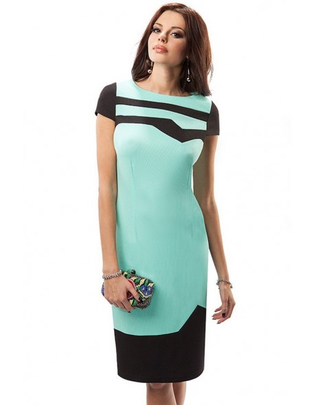 Dress women's pencil skirt with short sleeve Enny 17048