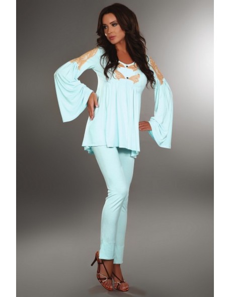 Chloe pajamas with long sleeve 0 trousers, Livia Corsetti lc 90038