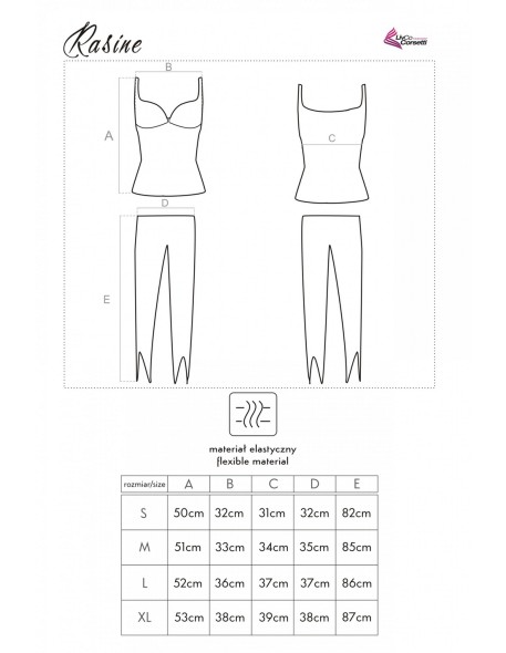 Rasine pajamas women's camisole pink, Livia...