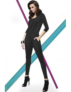 Black overalls ladies' long Bas Bleu Violetta