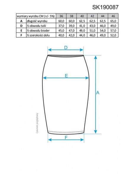 Spódnica damska czarna Enny 190087 