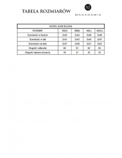 Bluzka damska z kołnierzykiem rękaw 3/4, Makadamia m168 2