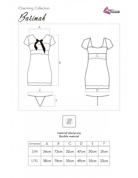 Basimah koszulka nocna ze stringami, Livia...