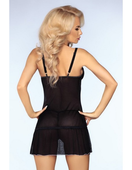 Ebony t-shirt night with thongs black, Livia...