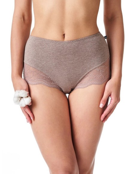 Majtki figi damskie z wysokim stanem wielopak Key LPF 111 2-pack 