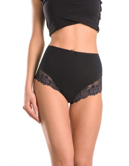 Majtki figi damskie z wysokim stanem wielopak Key LPF 111 2-pack 