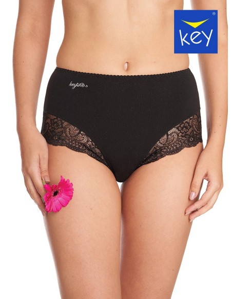 Majtki figi damskie z wysokim stanem wielopak Key LPF 111 2-pack 