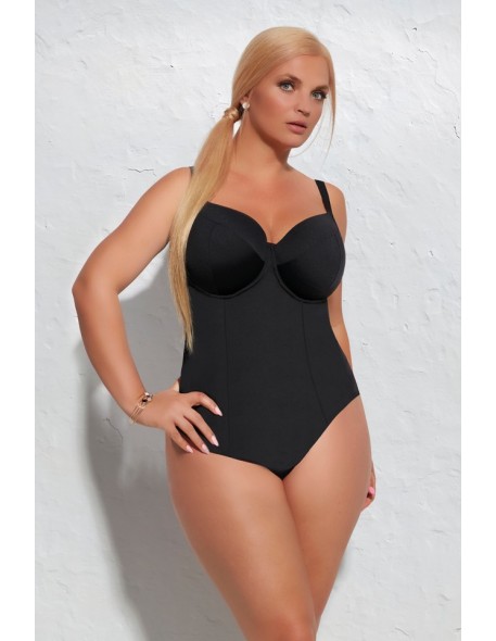 Swimsuit piece soft Krisline Beach black