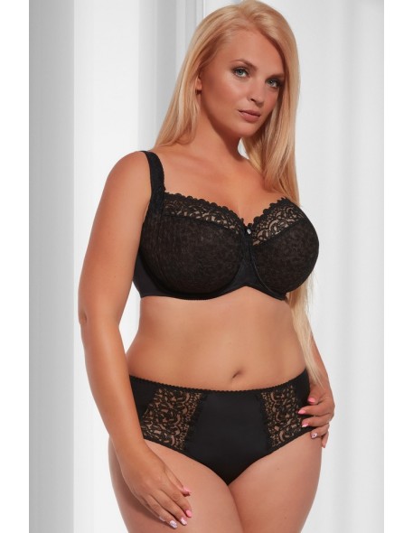 Biustonosz miękki Krisline Betty full cup czarny 