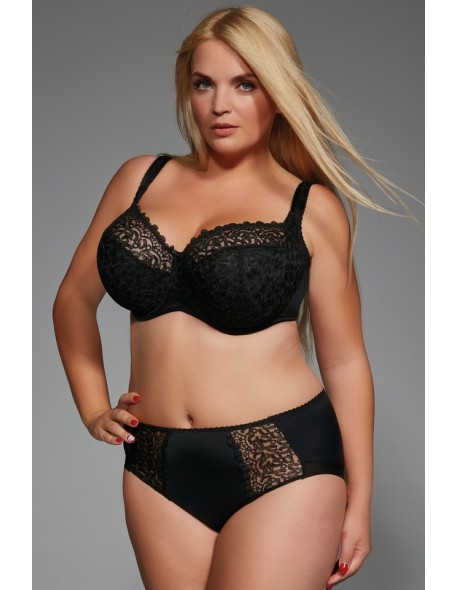 Biustonosz miękki Krisline Betty full cup czarny 