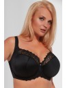 Bra half padded Krisline Betty side support black