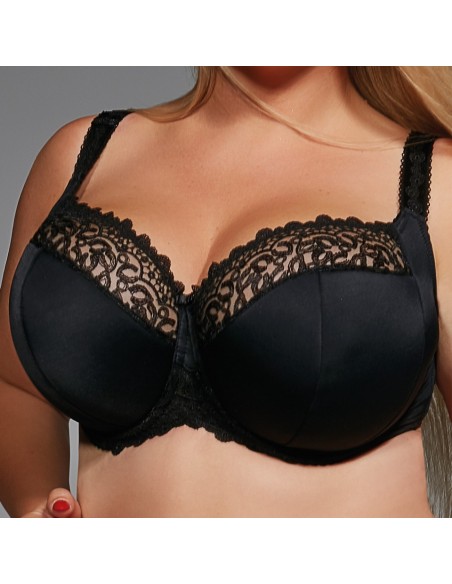 Biustonosz półusztywniany Krisline Betty side support czarny 