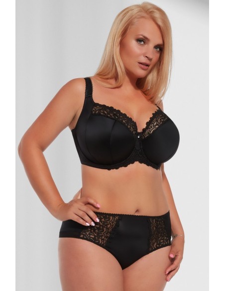 Biustonosz półusztywniany Krisline Betty side support czarny 