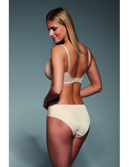 Biustonosz usztywniany Krisline Fortuna spacer beżowy 