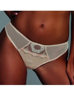 Majtki brazyliany Krisline Fortuna beżowe  2