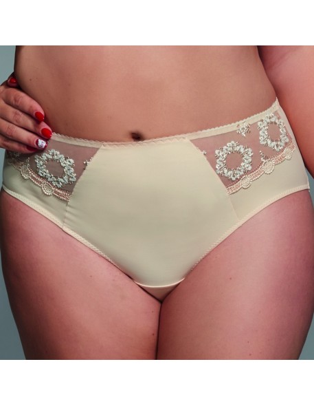 Figi damskie Krisline Fortuna midi beżowe 