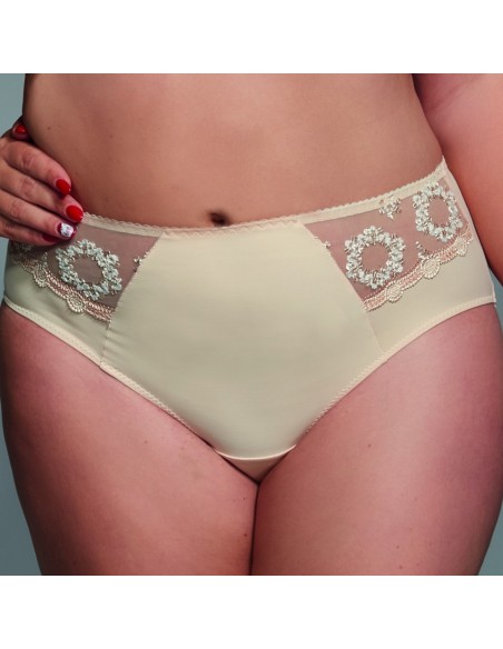 Figi damskie Krisline Fortuna midi beżowe 