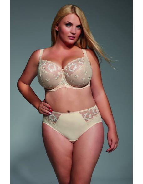 Figi damskie Krisline Fortuna midi beżowe 