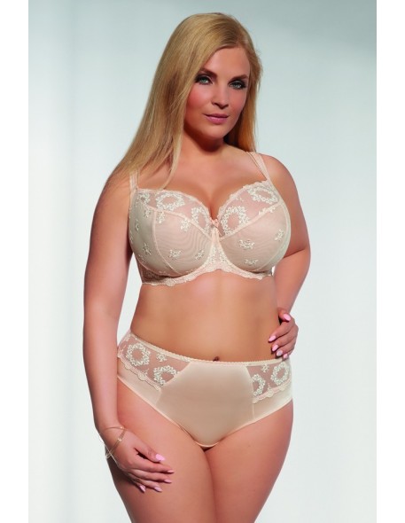 Figi damskie Krisline Fortuna midi beżowe 