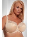 Bra half padded Krisline Betty side support beige