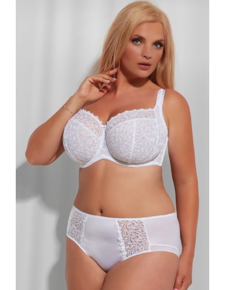 Biustonosz miękki Krisline Betty full cup biały 