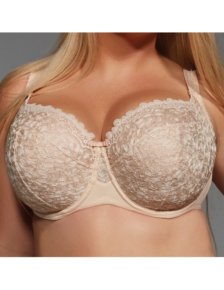 Biustonosz miękki Krisline Betty full cup beżowy 