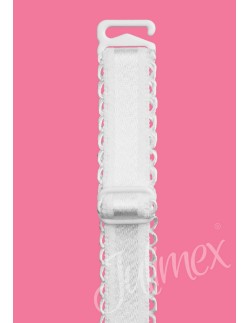Straps to a bra Material white 10mm, Julimex rb-394