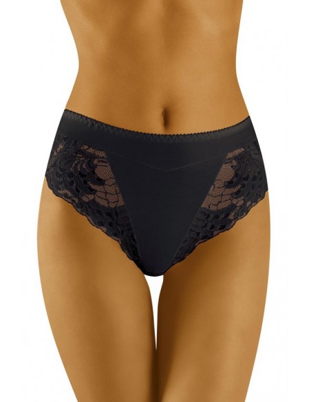 Figi damskie koronkowe z wysokim stanem Wol-Bar Eco-Zo 