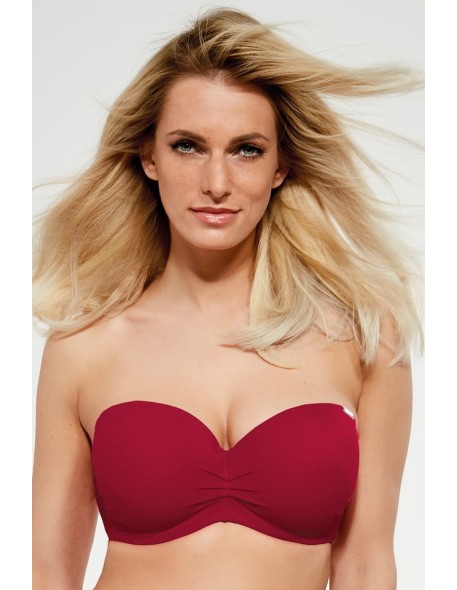 Bra bathing strapless Krisline Beach claret