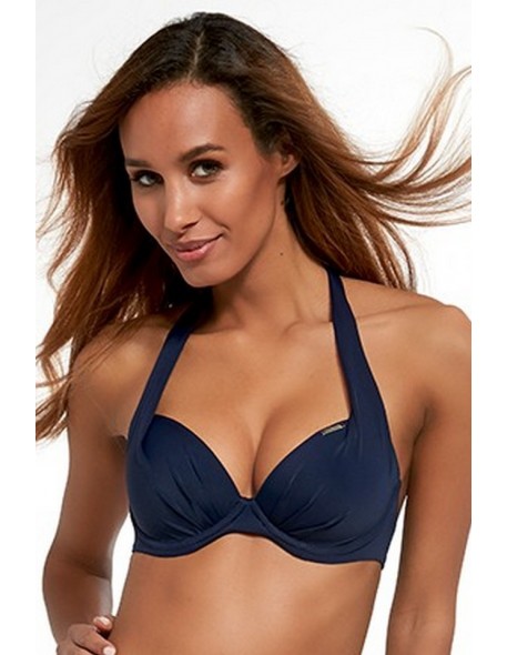 Biustonosz kąpielowy push up Krisline Beach brassiere granat
