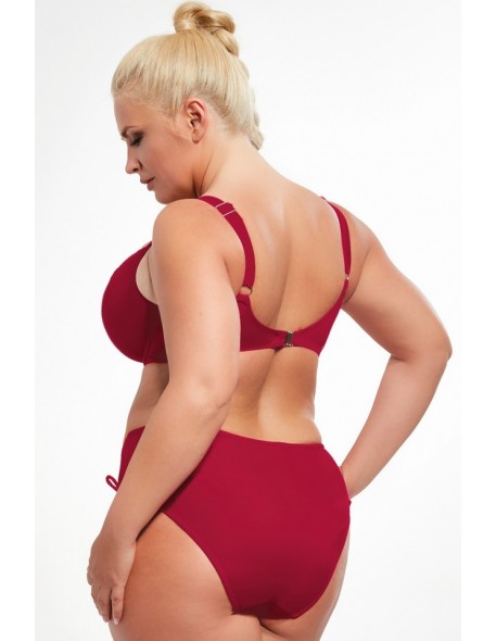 Biustonosz kąpielowy miękki Krisline Beach bordo 