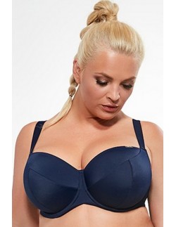 Biustonosz kąpielowy miękki Krisline Beach granat 