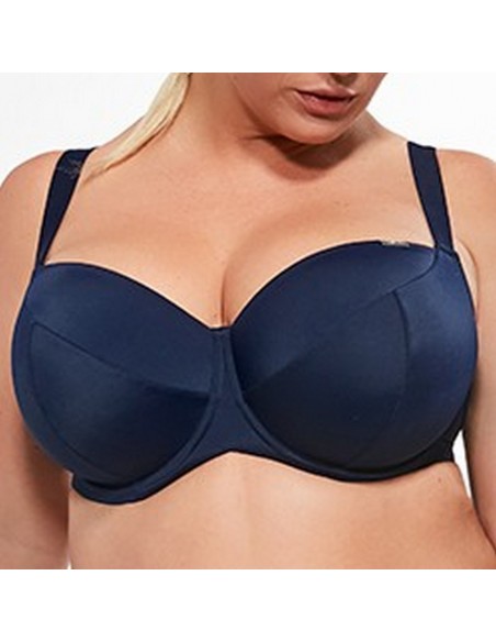 Bra bathing soft Krisline Beach navy blue