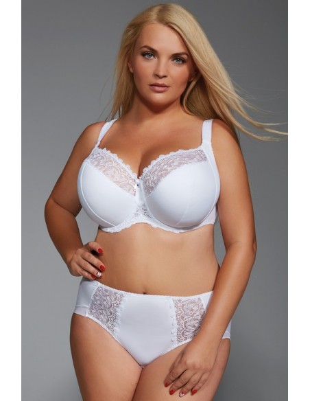 Biustonosz półusztywniany Krisline Betty side support biały 