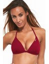 Biustonosz kąpielowy push up Krisline Beach bustier bordo 